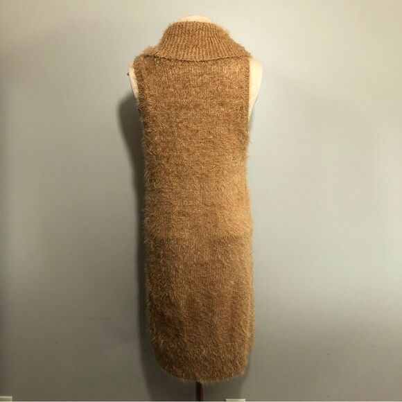 Show Me Your MuMu Sweater Dress Womens Small Brown Mini Cowl Neck Wool Blend - Picture 8 of 13